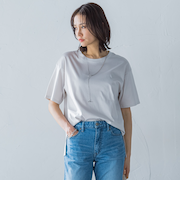 【WEB限定】【3サイズ】コットン汗じみ防止カットソー≪洗える/接触冷感≫