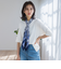 5分袖Tシャツライクニット≪手洗い可能≫