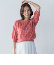【一部店舗限定販売】VENUSフリンジニット≪手洗い可能≫