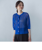 ドライタッチメッシュ5分袖ニット≪手洗い可能≫