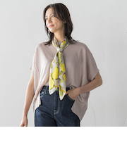 【WEB限定】リネンライクシアーニット≪手洗い可能≫