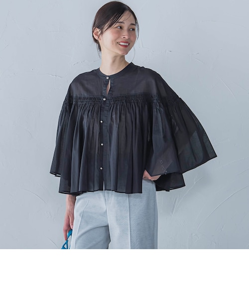 ピンタックcottonブラウス≪洗濯機で洗える≫｜ロートレアモンの通販