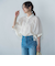 【WEB限定】シアースリーブギャザーカラーブラウス≪手洗い可能≫