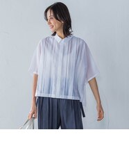 麻調ボイルプリントブラウス≪洗濯機で洗える≫｜ロートレアモンの通販 