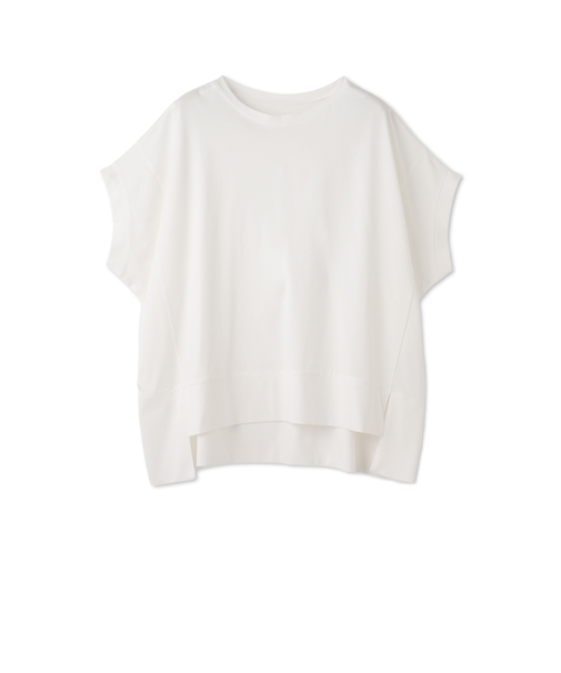 ラウンドヘムフライスカットソー≪手洗い可能≫