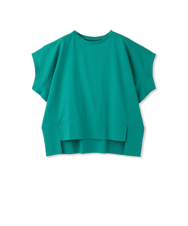 ラウンドヘムフライスカットソー≪手洗い可能≫