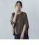 【WEB限定】サテンフィールドレープブラウス≪セットアップ対応/洗濯機で洗える≫