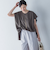 【WEB限定】タックデザインカットソー ≪接触冷感／洗濯機OK≫