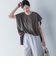 【WEB限定】タックデザインカットソー ≪接触冷感／洗濯機OK≫