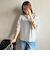 【WEB限定】ラメストライプ袖タックブラウス ≪手洗い可能≫