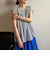 【WEB限定】シアーストライプクルーネックブラウス≪手洗い可能≫