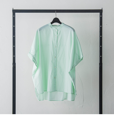 【WEB限定】フランスアヤロングブラウス≪手洗い可能≫