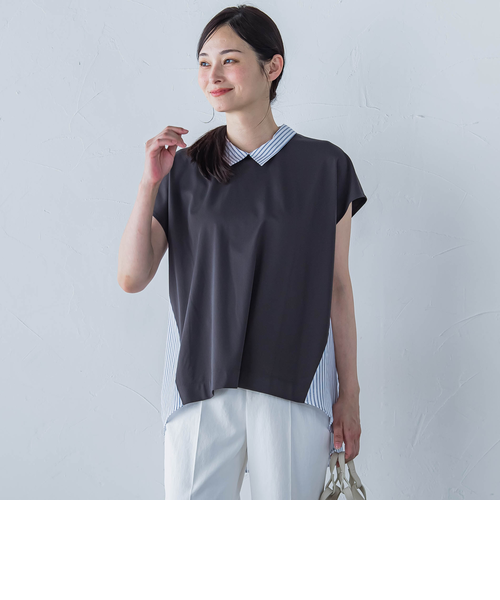 ロートレアモン（LAUTREAMONT）/Hari−Puruジャージ2WAYカットソー≪洗濯機で洗える≫ Hari-Puruジャージ2WAYカットソー≪洗濯機で洗える≫｜ロートレアモン