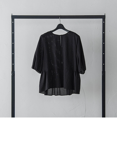 サッカーペプラムブラウス≪手洗い可能≫