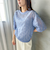 【WEB限定】リボンカットジャガードシアーブラウス