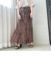 【WEB限定】グリッターシャイニープリーツスカート