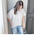 【WEB限定】キュプラ混ストライプバンドカラーブラウス ≪手洗いOK≫