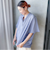 【WEB限定】キュプラ混ストライプバンドカラーブラウス ≪手洗いOK≫