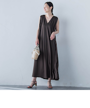 【一部店舗限定販売】Rethink SOFT TENJIKUワンピース≪洗濯機で洗える≫