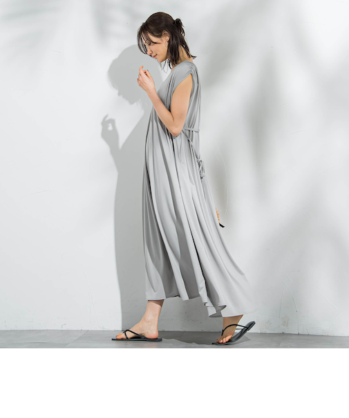 【一部店舗限定販売】Rethink SOFT TENJIKUワンピース≪洗濯機で洗える≫