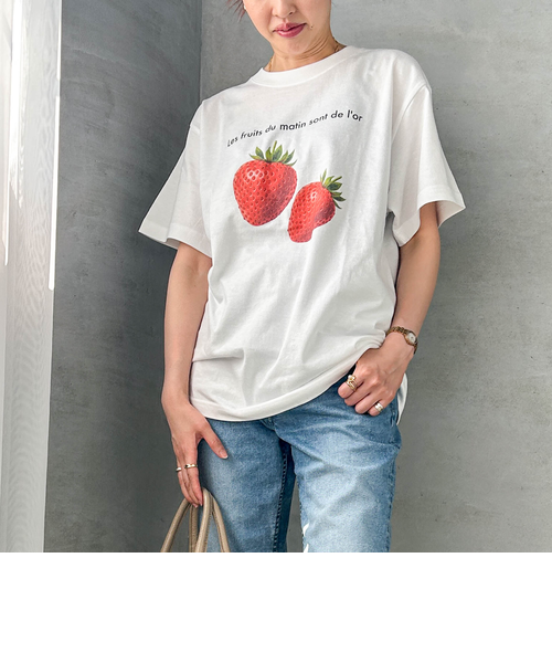 tシャツ 「WEB限定」「RegencyWorks」フルーツTシャツ strawberry レディース WEB限定】【RegencyWorks】フルーツTシャツ strawberry｜ロート