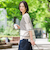 バックボタン5分袖ニット≪手洗い可能≫