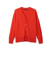 Vネックニットカーディガン≪手洗い可能≫