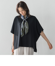 つぶつぶジョーゼットカットソー≪洗濯機で洗える≫