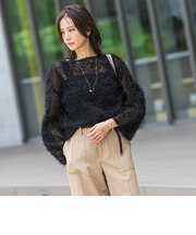 フェザーチュールTブラウス≪洗濯機で洗える≫