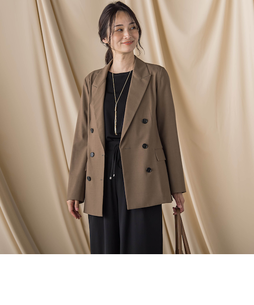 ダブルブレストジャケット ≪手洗い可能≫｜ロートレアモンの通販