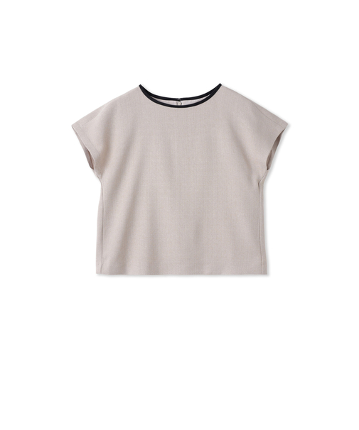 クルーネックブラウス≪手洗い可能≫