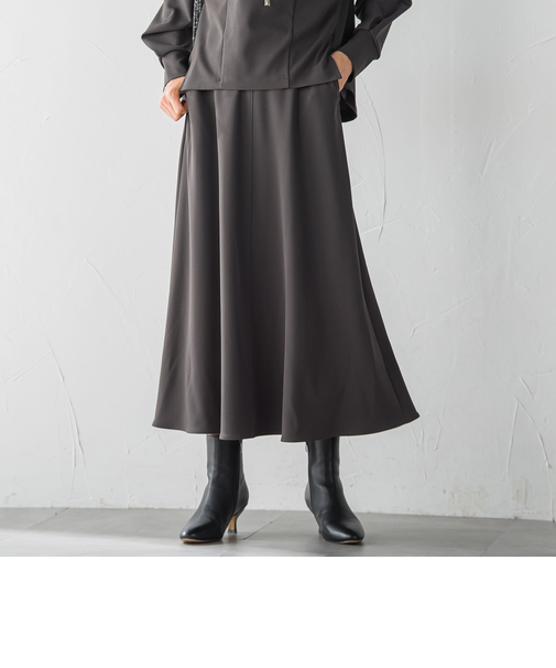 プロシェルジョーゼット フレアスカート ≪セットアップ対応/洗濯機で洗える≫