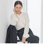 【WEB限定】ジョーゼットフリルブラウス