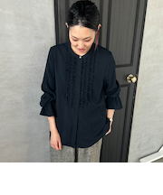 【WEB限定】ジョーゼットフリルブラウス