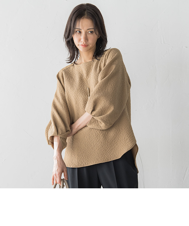 【WEB限定】エアリージャガードブラウス≪洗濯機で洗える≫