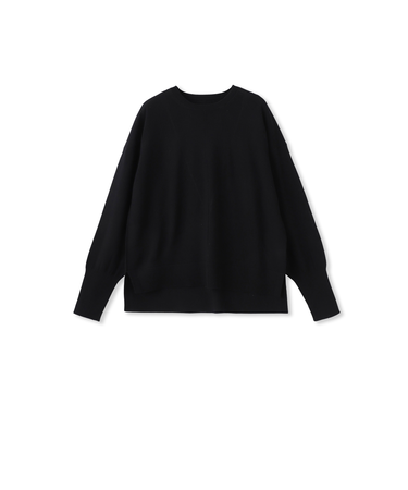【WEB限定】ベーシックウールクルーネックニット≪洗える≫