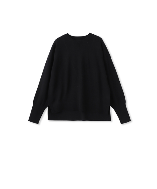 【WEB限定】ベーシックウールクルーネックニット≪洗える≫