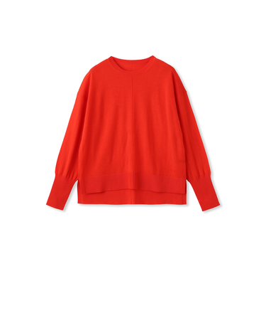 【WEB限定】ベーシックウールクルーネックニット≪洗える≫