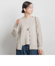 【WEB限定】ベーシックウールカーディガン≪洗える≫