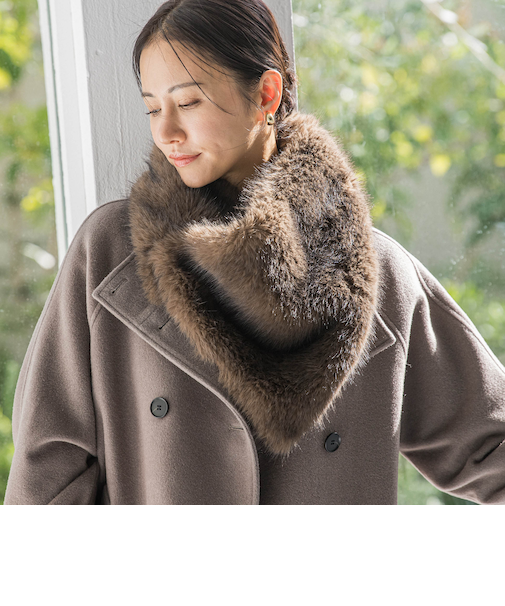 【THROW/スロー】Eco Fur Shawl