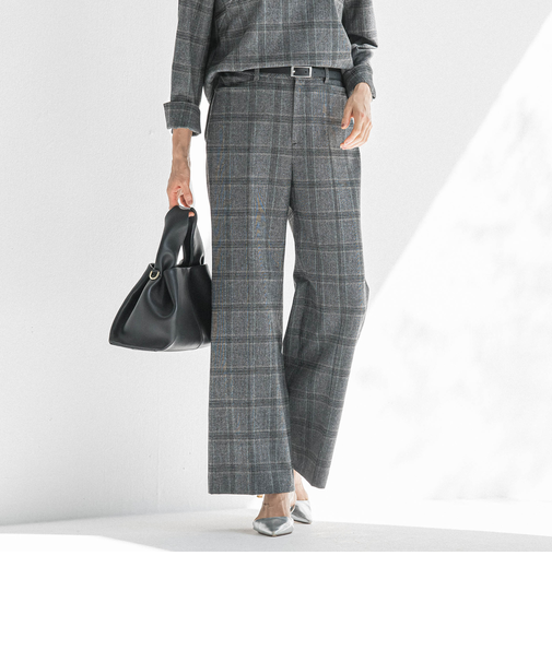 両面起毛ワイドパンツ≪WEB限定13号/洗える/セットアップ対応≫