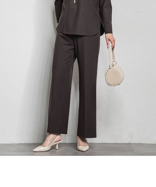 両面起毛ワイドパンツ≪WEB限定13号/洗える/セットアップ対応≫