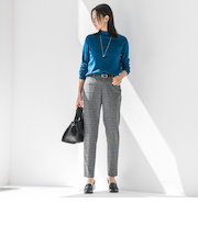 両面起毛テーパードパンツ≪WEB限定13号/洗える/セットアップ対応≫