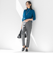 両面起毛テーパードパンツ≪WEB限定13号/洗える/セットアップ対応≫