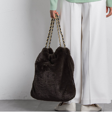 【VIOLAd'ORO】エコファーチェーントート　ELMO / V-8924