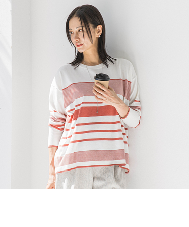 【WEB限定】ランダムボーダーニット≪11号あり/洗える≫