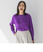 ANGELINAリブスリーブニット≪WEB限定11号/洗える≫