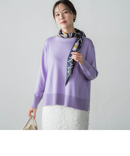 ANGELINAリブスリーブニット≪WEB限定11号/洗える≫