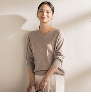 Brisbane Vネックニットプルオーバー≪WEB限定カラーあり/11号あり≫