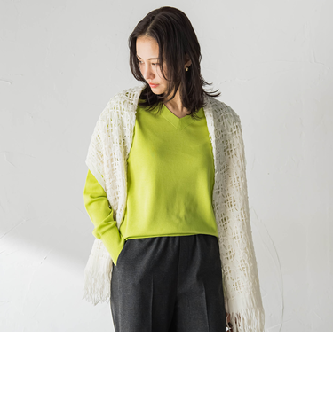 Brisbane Vネックニットプルオーバー≪WEB限定カラーあり/11号あり≫